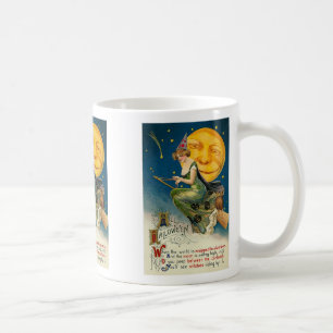 Caneca De Café Mulher Vintage Em Broomstick Mug
