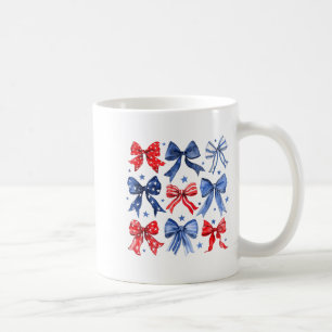Caneca De Café Mulheres 4 de Julho Coquette Laço Fita Vermelho Br