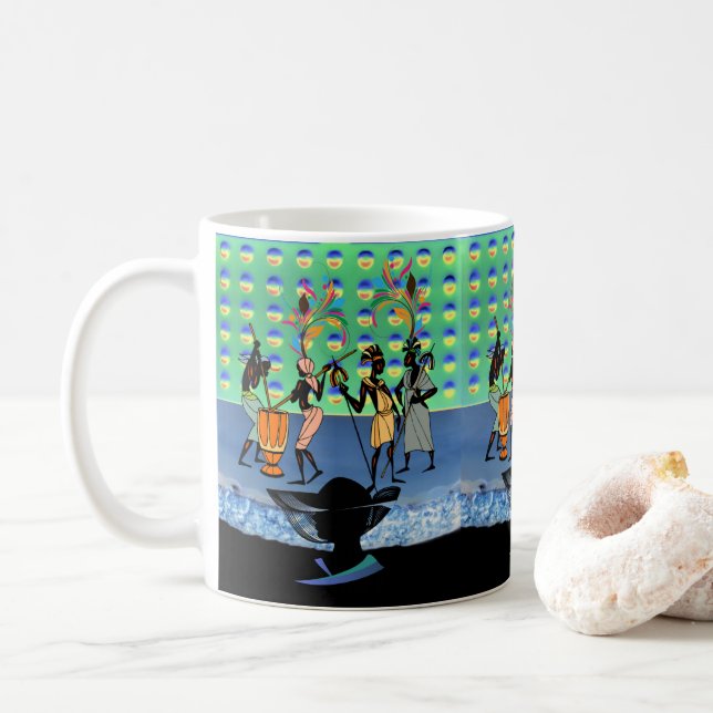 Caneca De Café Mulheres africanas (Com Donut)