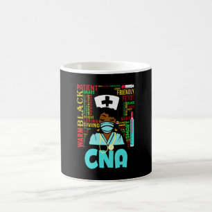 Caneca De Café Mulheres Afro-Americanas Enfermeira Negra Cna Hist