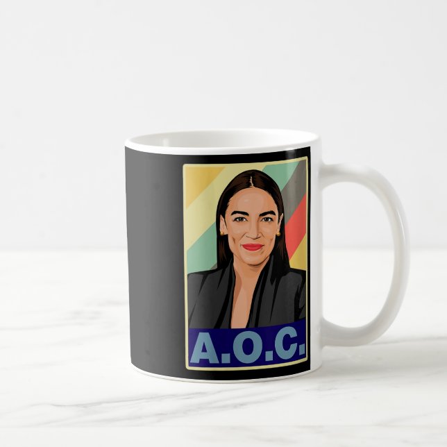 Caneca De Café Mulheres Aoc Alexandria Ocasio-cortez Primeira Mul (Direita)