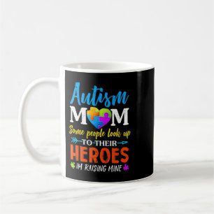 Caneca De Café Mulheres Autistas Autismo Mamãe Me Cita Levantando
