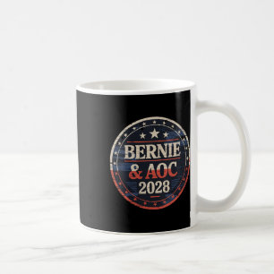 Caneca De Café Mulheres Bernie Sanders E Aoc 2028 Para O Presiden