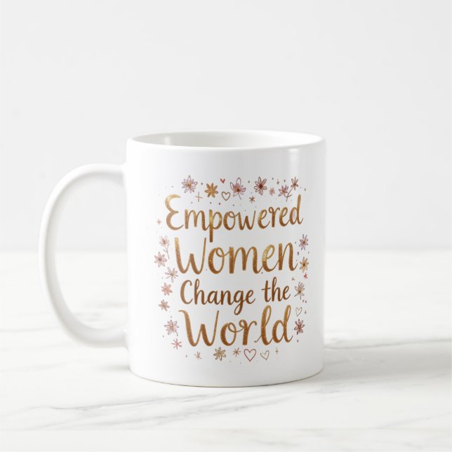 Caneca De Café Mulheres capacitadas empoderam mulheres (Esquerda)