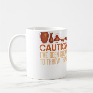 Caneca De Café Mulheres Cautela É Conhecido Por Jogar Coisas Olar