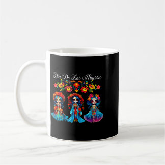 Caneca De Café Mulheres Caveira de Açúcar Dia De Los Muertos Catr