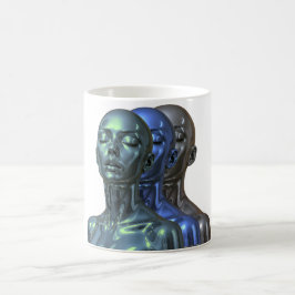 Caneca De Café Mulheres Cibernéticas Alinhadas