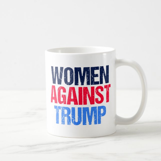 Caneca De Café Mulheres Contra Trump (Direita)