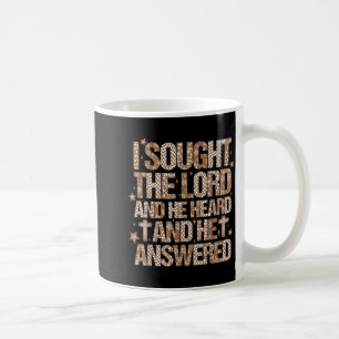 Caneca De Café Mulheres De Fé Eu Busquei O Senhor E Ele Ouviu Chr