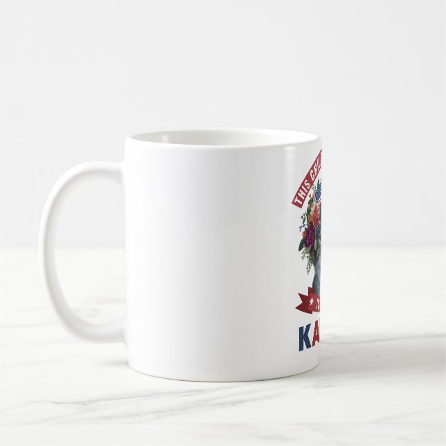 Caneca De Café Mulheres de Gato Infantis para kamala harris (Esquerda)