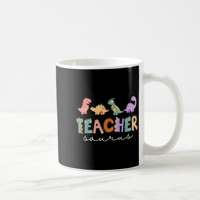 Caneca De Café Mulheres Dinossauras Professora Teachersaurus Rex  (Direita)