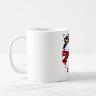 Caneca De Café Mulheres Engraçadas Meemaw Natal Snowman com Candy
