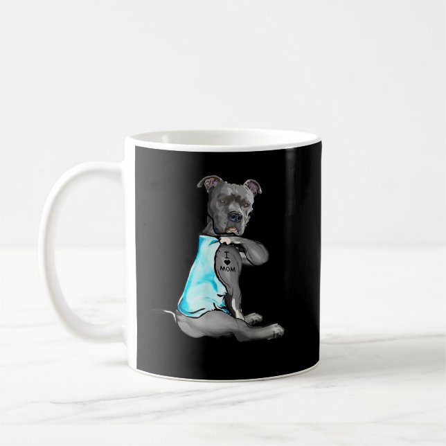 Caneca De Café Mulheres Engraçadas Oferecem Cachorro Pitbull Eu A (Esquerda)