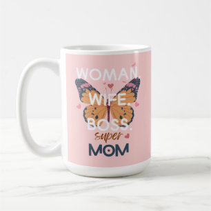 Caneca De Café Mulheres, esposa, chefe, super-mãe