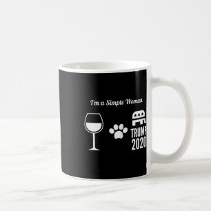 Caneca De Café Mulheres Eu Sou Uma Mulher Simples Engraçado Vinho