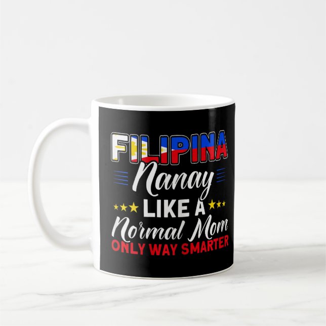 Caneca De Café Mulheres Filipinas Bandeira Filipina Nanay Mãe Pin (Esquerda)