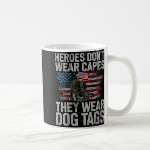 Caneca De Café Mulheres Heroínas Não Vestem Capas Vestem Dog tags