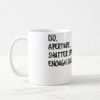 Caneca De Café Mulheres Iso Abertura Velocidade do Obturador O Su