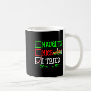 Caneca De Café Mulheres Legal Travessa Eu Tentei Papai Noel Lista