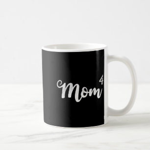 Caneca De Café Mulheres mãe4 mãe de 4 mãe de quatro filhos mamães