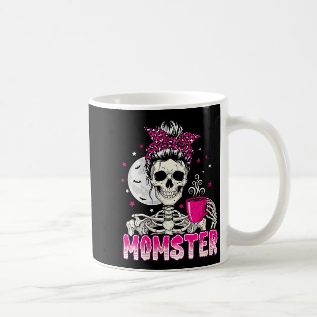 Caneca De Café Mulheres Mãe Monstro Caveira Mãe Amante Café Hallo (Direita)