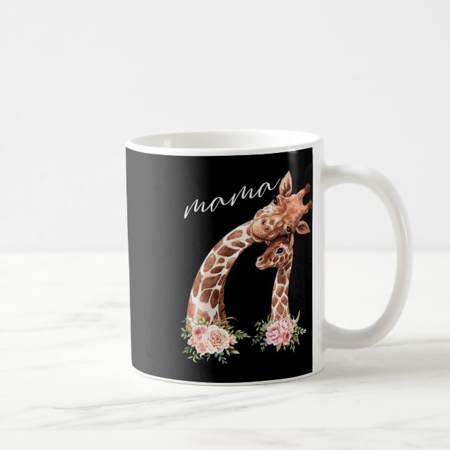 Caneca De Café Mulheres Mama Girafa Mostra Nova Mamãe Mãe Present (Direita)