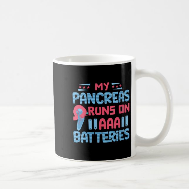 Caneca De Café Mulheres Meu Pâncreas Funciona Em Baterias Aaa V-n (Direita)