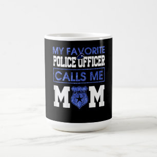Caneca De Café Mulheres Meu Policial Favorito Me Liga Mãe
