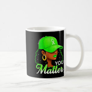 Caneca De Café Mulheres Negras Faixa Verde Conscientização sobre