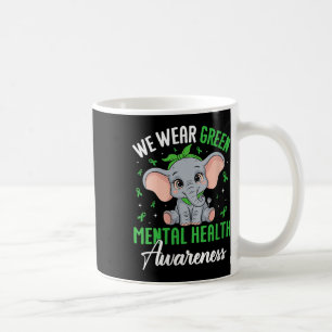 Caneca De Café Mulheres Nós Usamos Verde Conscientização sobre Sa