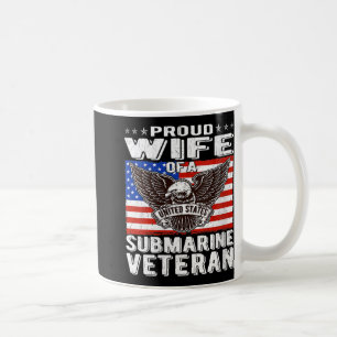 Caneca De Café Mulheres Orgulhosas Esposa Dos Eua Veteranos Subma