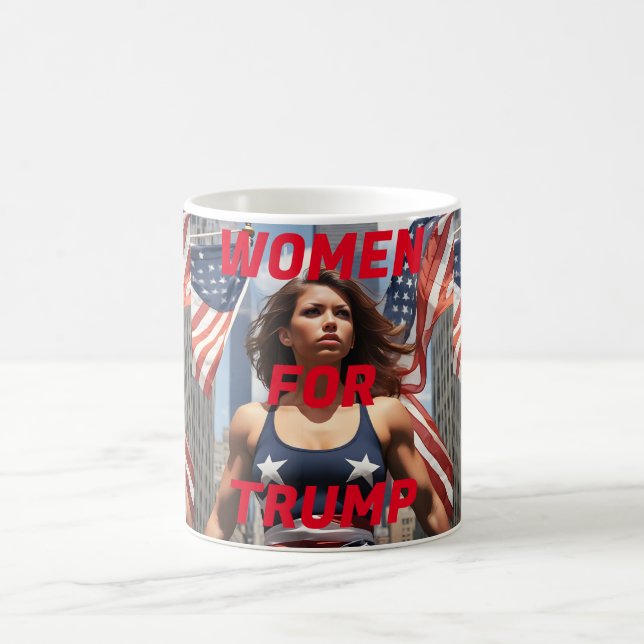 CANECA DE CAFÉ MULHERES PARA TRUMP (Centro)