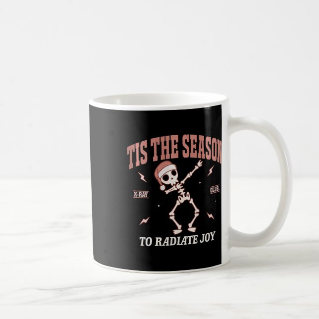 Caneca De Café Mulheres Radiam Joy Rad Tech Radiologista Natal (Direita)