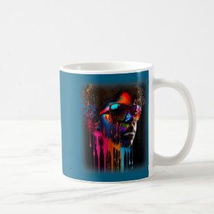 Caneca De Café Mulheres rainha negra melanina gotejando arte pret