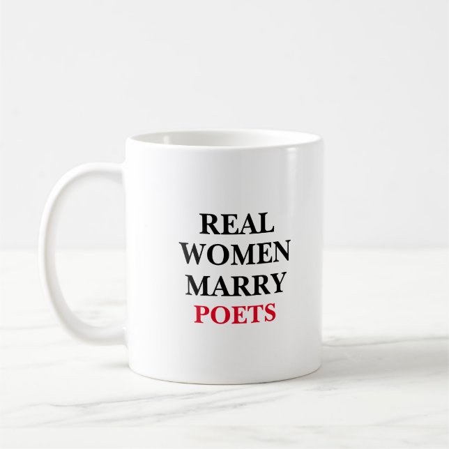 Caneca De Café Mulheres Reais Casam com Poetas (Esquerda)