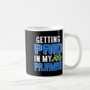Caneca De Café Mulheres Recebendo Em Minhas Pijamas Roupas De Tra