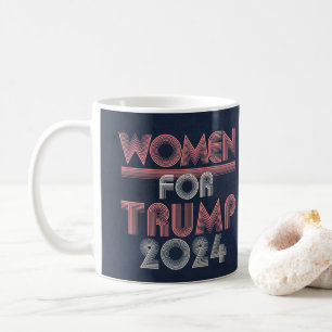 Caneca De Café Mulheres Retro Vintage Pink para Trump 2020