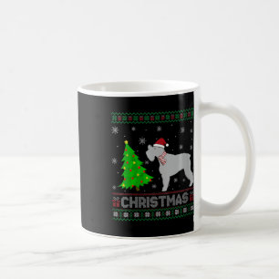Caneca De Café Mulheres Schnauzer Cachorro Xmas Tree Iluminação F