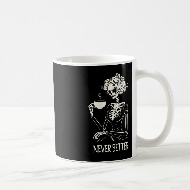 Caneca De Café Mulheres sem melhor esqueleto Bebendo café (Direita)
