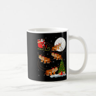 Caneca De Café Mulheres Tigre Papai Noel Trenó Voador Divertido M