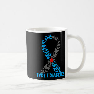 Caneca De Café Mulheres Tipo 1 Diabetes V-pescoço