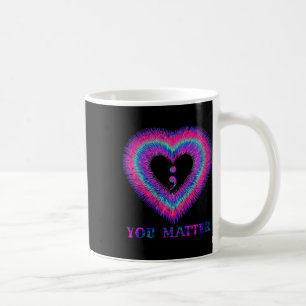 Caneca De Café Mulheres Você Ponto e Vírgula Coração Prevenção do