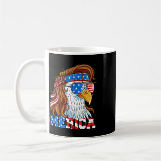 Caneca De Café Mullet Águia Merica 4 De Julho Bandeira Americana