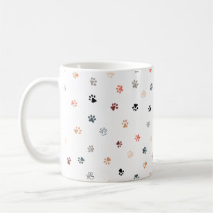 Caneca De Café Múltiplas cores para Impressão de Patas de Gato Si