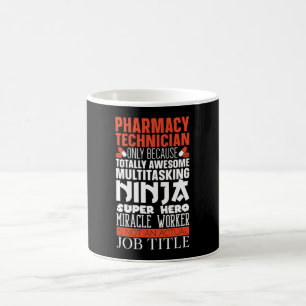 Caneca De Café Multitasking Ninja Hero Pharmacy Tech Pharmacist