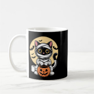 Caneca De Café Múmia de Gato Preto Homens Mulheres Crianças Dia d