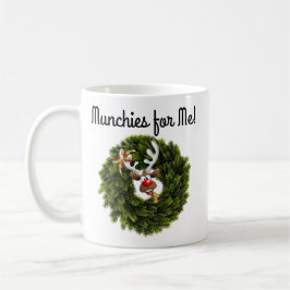 Caneca De Café Munchies da Árvore de Abeto Verde para Rena