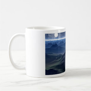 Caneca De Café mundo azul