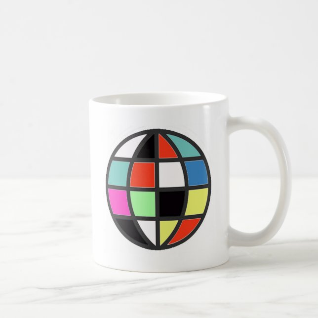 Caneca De Café mundo colorido (Direita)