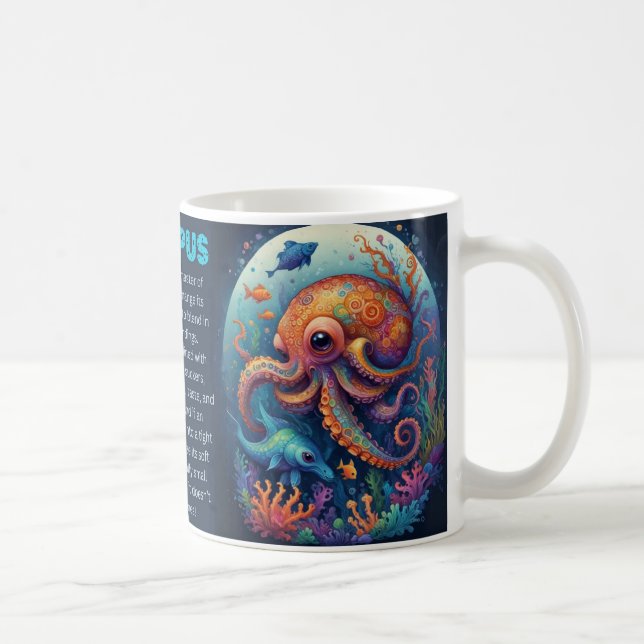 Caneca De Café MUNDO DO MAR - polvo (Direita)